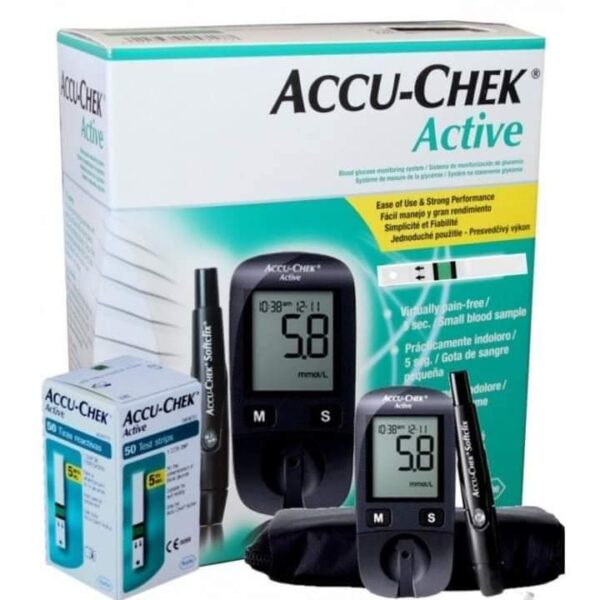 جهاز قياس نسبة السكر فى الدم ماركة أكيوتشيك أكتف ACCU-CHEK Active المانى الصنع