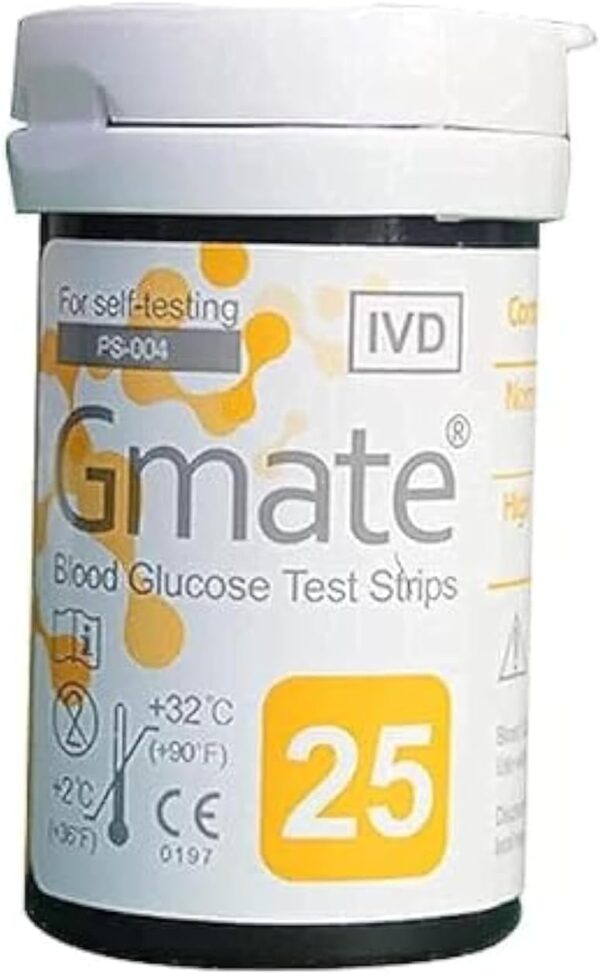 شرائط جهاز السكر جيميت GMate Strips ( 50 شريط )