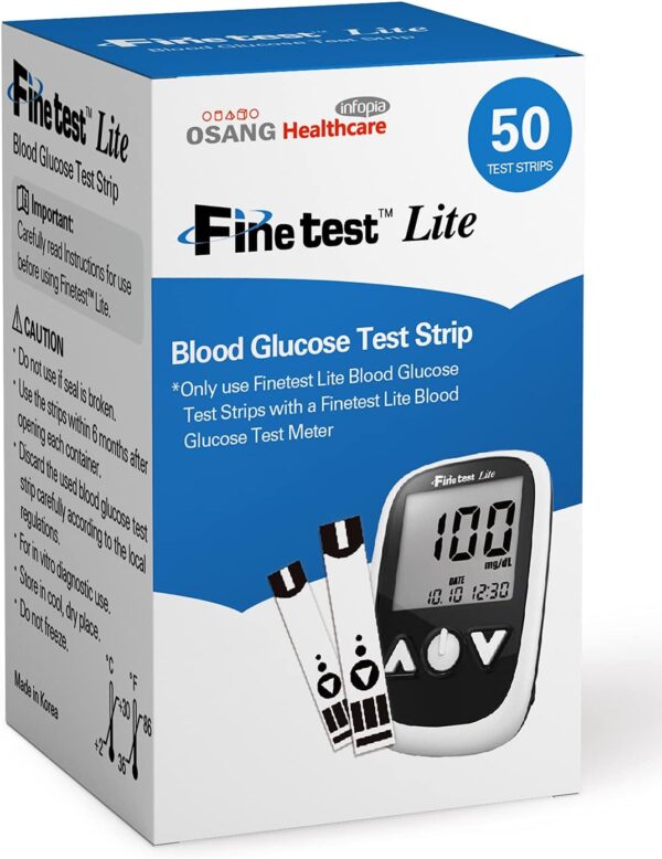 شرائط جهاز السكر فاين تست لايت Fine Test Light Strips ( 50 شريط )