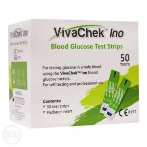 شرائط جهاز السكر فيفا تشك Viva Chek Strips ( 50 شريط )