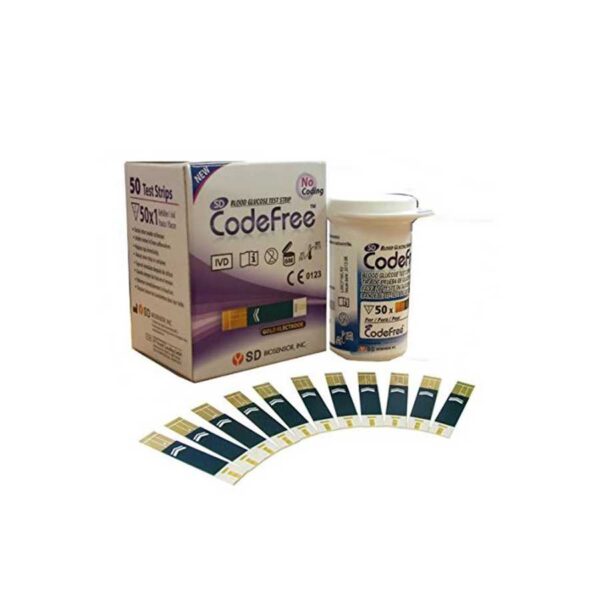 شرائط جهاز السكر كود فري Code Free Strips ( 50 شريط )