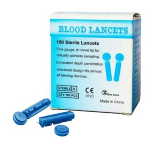 شكاكات قلم جهاز السكر Sterile Blood Lancets ( 100 قطعة )