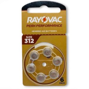 بطارية سماعة اذن ماركة رايوفاك RAYOVAC مقاس 312