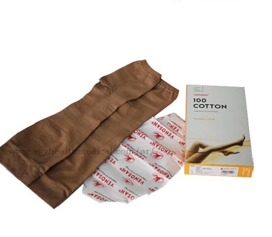 شراب دوالى ماركة فينوسان Venosan سويسرى الصنع مستورد تحت الركبة طرف سيليكون نسبة الضغط V101 ( وقائى )