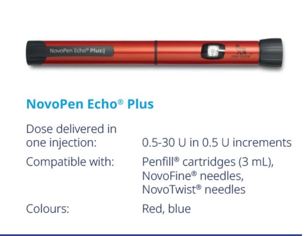 قلم انسولين نص وحدة نوفو بن ايكو بلس Novo Pen Echo Plus ديجيتال يعمل بتطبيق موبايل - الصورة 5