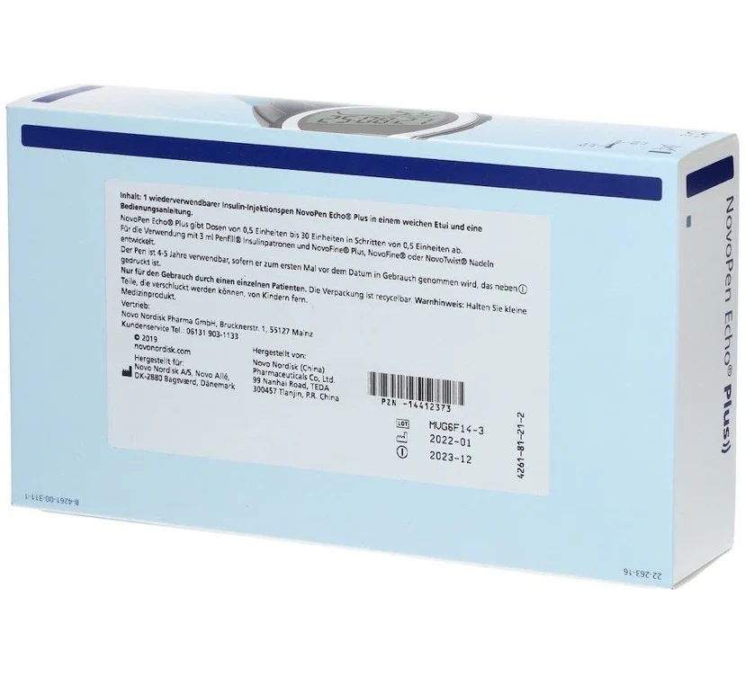 قلم انسولين نص وحدة نوفو بن ايكو بلس Novo Pen Echo Plus ديجيتال يعمل بتطبيق موبايل - الصورة 3