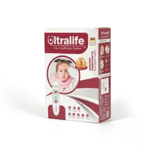 ترمومتر ديجيتال أنفراريد للجبهة و الإذن لاستخدام المنزلى ماركة الترا لايف Ultralife FC-IR100 الألمانية ضمان 3 سنوات