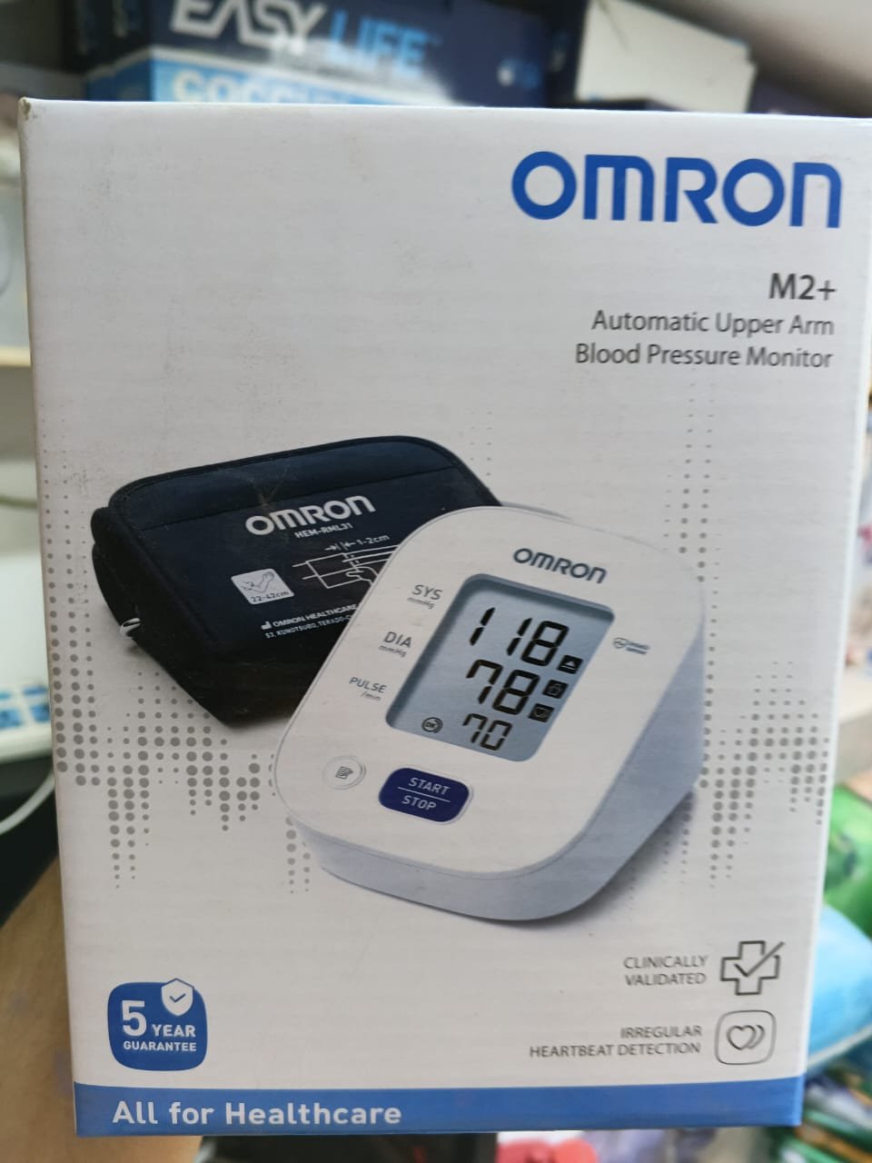 جهاز قياس ضغط الدم المنزلى ( ديجيتال ) ماركة اومرون Omron M2 بلص فيتنامى الصنع مستورد ضمان 5 سنوات - الصورة 10