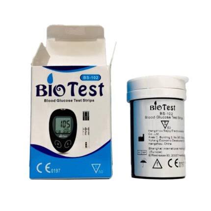 شرائط جهاز السكر بايو تيست Bio Test Strips ( 50 شريط ) - الصورة 2