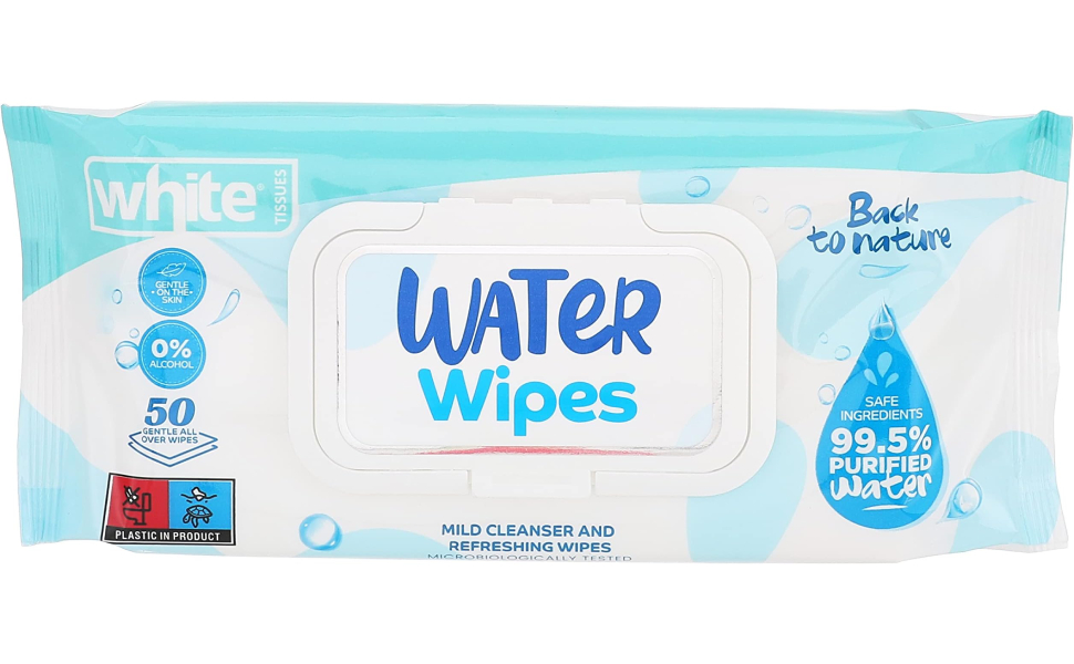 وايت مناديل مبللة للاطفال 50 قطعة