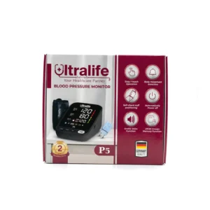 جهاز قياس ضغط الدم المنزلى ( ديجيتال ) ماركة الترا لايف Ultralife P5 الألمانية مستورد ضمان سنتين + ادبتور ( شاحن ) هدية