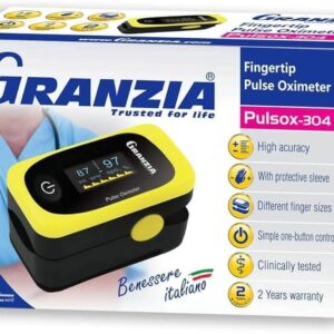 جهاز قياس نسبة الأكسجين فى الدم ماركة Granzia PULSOX-304 الإيطالية مستورد ضمان سنتين