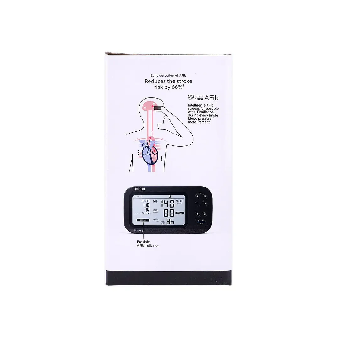 جهاز قياس ضغط الدم المنزلى ( ديجيتال ) ماركة اومرون Omron M7 Intelli IT AFIB فيتنامى الصنع مستورد ضمان 5 سنوات ( يعمل بتقنية بلوتوث من امرون ) - الصورة 9