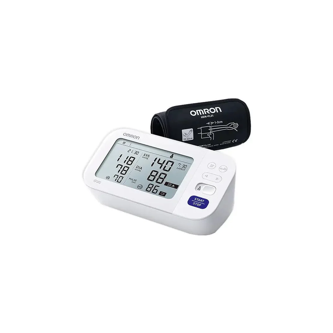 جهاز قياس ضغط الدم المنزلى ( ديجيتال ) ماركة اومرون Omron M6 Comfort AFIB فيتنامى الصنع مستورد ضمان 5 سنوات - الصورة 5