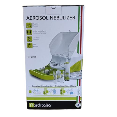 جهاز نيبولايزر ( إستنشاق البخار ) المنزلى ماركة نورد ايطاليا Norditalia AEROSOL NEBULIZER-Meganeb الايطالية مستورد ضمان 3 سنوات - الصورة 8
