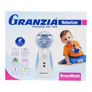 جهاز نيبولايزر ( إستنشاق البخار ) المنزلى ( محمول ) يعمل بالبطارية ماركة جرانزيا بريز ماش Granzia BreezMesh الايطالية مستورد ضمان سنتين