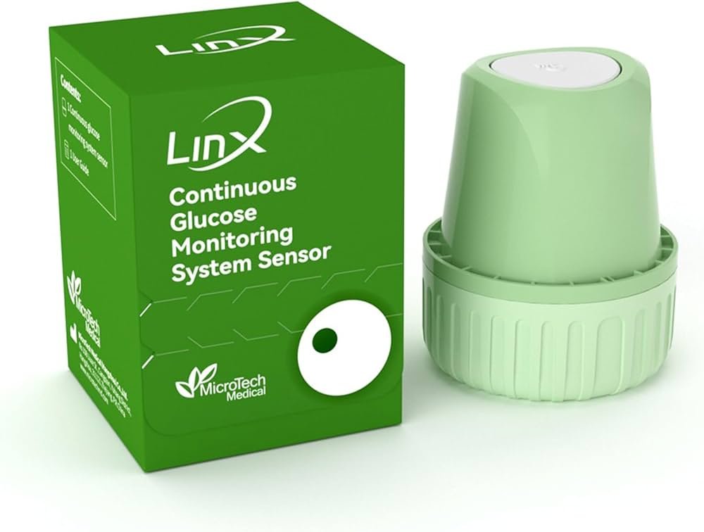 سنسور لينكس Linx CGM لقياس السكر بدون وخز او شك بدون الم ( أصغر جهاز مراقبة جلوكوز مستمر لمدة 15 يومًا ) - الصورة 2