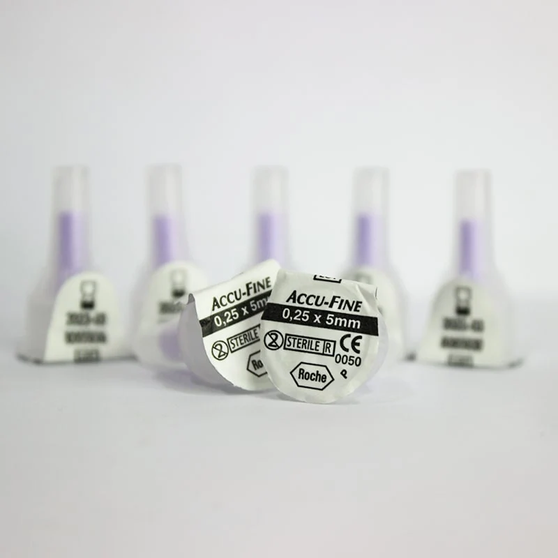 سنون قلم انسولين مقاس 5 ماركة أكيو فاين AccuFine® Plus 31g 5mm المانى ( 100 قطعة ) - الصورة 3