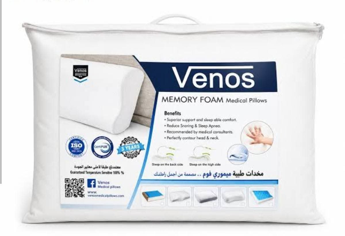 مخدة طبية ميمورى فوم ماركة فينوس Venos